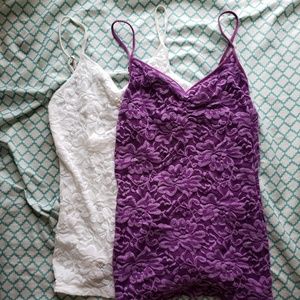 Arizona lace camisoles set of two